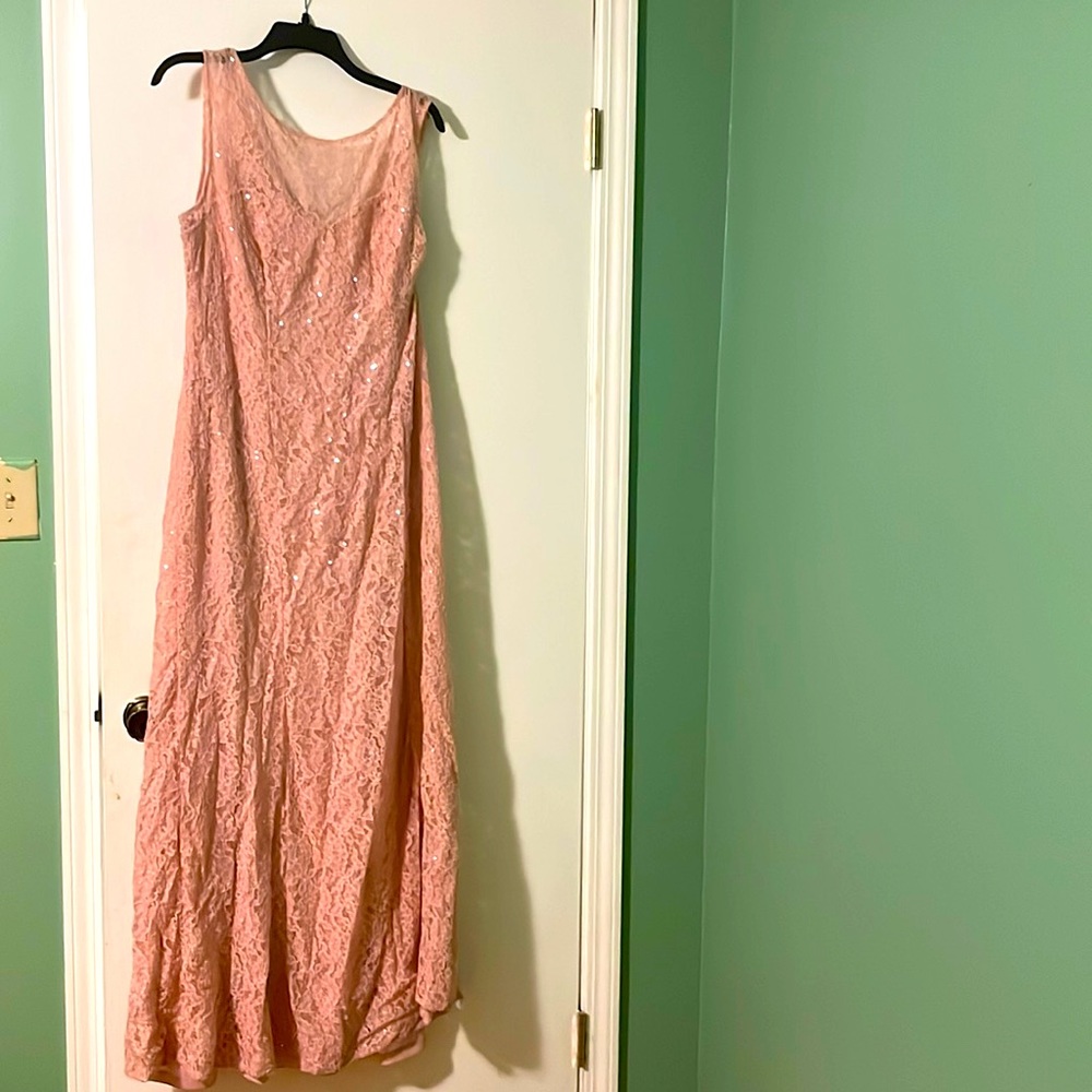 Pink evening gown
